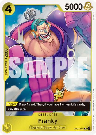 Franky - OP07-107 (Reprint) (OP07-107) - Premium Booster -The Best- Vol. 2