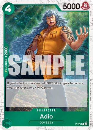 Adio (Pirate Foil) (P-078) - Premium Booster -The Best- Vol. 2