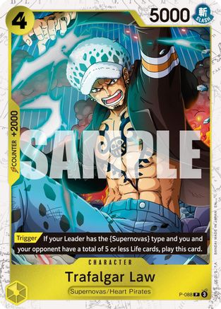 Trafalgar Law -  P-088 (Pirate Foil) (P-088) - Premium Booster -The Best- Vol. 2