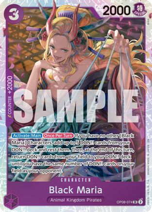 Black Maria (Reprint) (OP08-074) - Premium Booster -The Best- Vol. 2