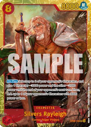 Silvers Rayleigh - OP08-118 (Reprint) (OP08-118) - Premium Booster -The Best- Vol. 2