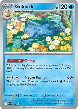 Golduck - 008 8 - [ME Mega Evolution Promo] Holofoil