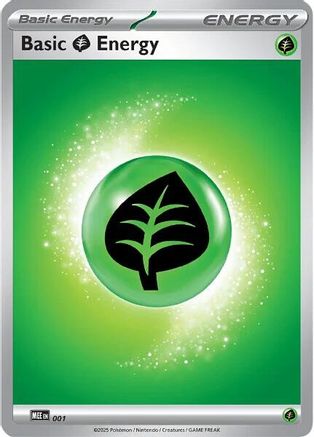 Basic Grass Energy - 001 1 - [MEE Mega Evolution Energies] Reverse Holofoil