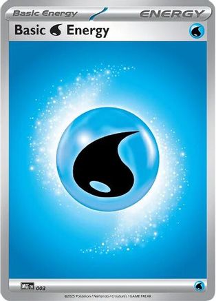 Basic Water Energy - 003 3 - [MEE Mega Evolution Energies] Reverse Holofoil