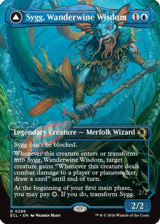 Sygg, Wanderwine Wisdom (Borderless) (ECL-288) - [Lorwyn Eclipsed] Foil
