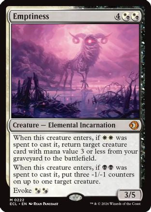 Emptiness (ECL-222) - [Lorwyn Eclipsed]