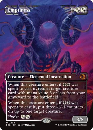 Emptiness (Borderless) (ECL-294) - [Lorwyn Eclipsed] Foil