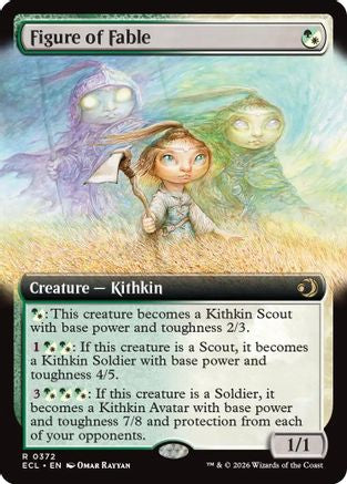 Figure of Fable (Extended Art) (ECL-372) - [Lorwyn Eclipsed] Foil