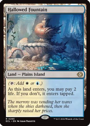 Hallowed Fountain (ECL-265) - [Lorwyn Eclipsed]