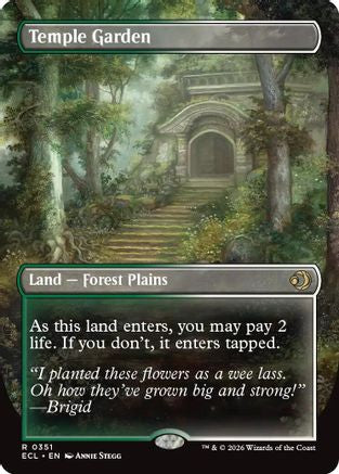 Temple Garden (Borderless) (ECL-351) - [Lorwyn Eclipsed]