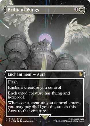 Brilliant Wings (Borderless) (FIC-454) - [Commander: FINAL FANTASY]