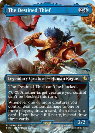 The Destined Thief (Borderless) (FIC-446) - [Commander: FINAL FANTASY] Foil