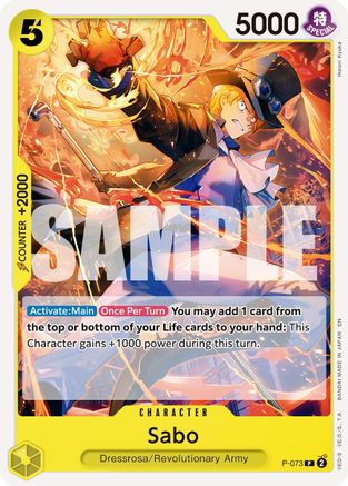 Sabo - P-073 (Pirate Foil) (P-073) - Premium Booster -The Best- Vol. 2