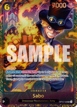 Sabo (Store Treasure Cup 2025) (OP13-120) - One Piece Promotion Cards