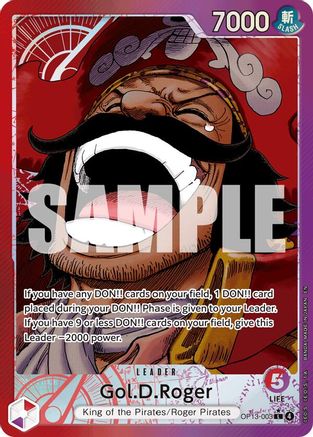 Gol.D.Roger (003) (Alternate Art) (OP13-003) - Carrying On His Will
