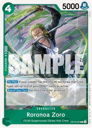Roronoa Zoro (OP13-037) - Carrying On His Will