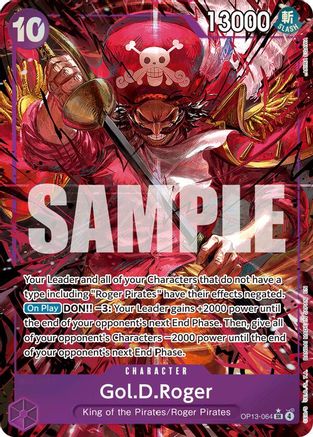 Gol.D.Roger (064) (Alternate Art) (OP13-064) - Carrying On His Will