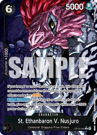 St. Ethanbaron V. Nusjuro (Alternate Art) (OP13-080) - Carrying On His Will