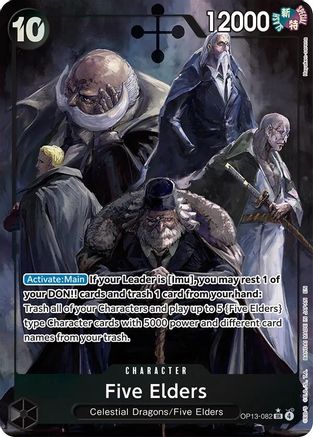 Five Elders (Alternate Art) (OP13-082) - Carrying On His Will