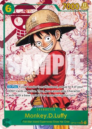 Monkey.D.Luffy (118) (Parallel) (OP13-118) - Carrying On His Will