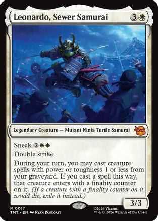 Leonardo, Sewer Samurai (TMT-017) - [Teenage Mutant Ninja Turtles] Foil