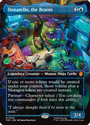 Donatello, the Brains (0002) (Borderless) (TMC-002) - [Commander: Teenage Mutant Ninja Turtles] Foil