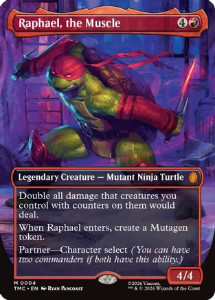 Raphael, the Muscle (Borderless) (TMT-004) - [Teenage Mutant Ninja Turtles]