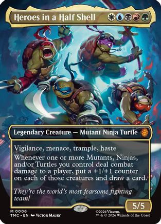Heroes in a Half Shell (Borderless) (TMT-006) - [Teenage Mutant Ninja Turtles]