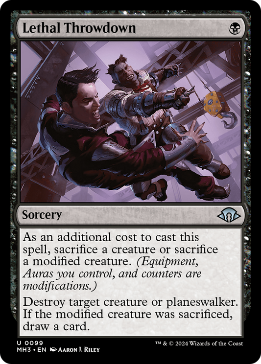 Lethal Throwdown (MH3-099) - [Modern Horizons 3] Feuille