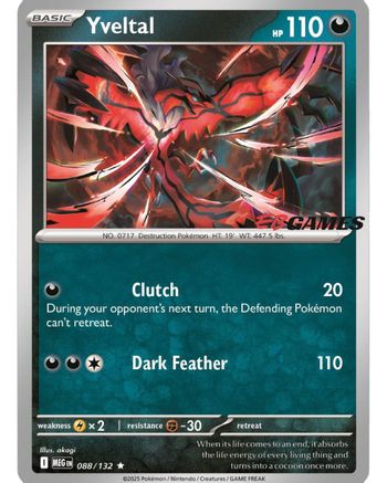 Yveltal (EB Games) 88 - [Miscellaneous Cards & Products] Holofoil