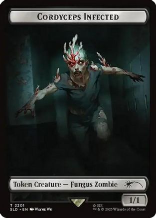 Cordyceps Infected Token (2201) (SLD-2201) - [Secret Lair Drop Series]