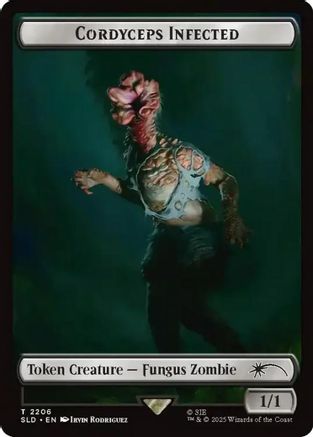 Cordyceps Infected Token (2206) (SLD-2206) - [Secret Lair Drop Series]