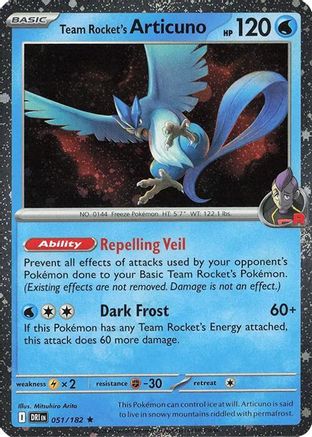 Team Rocket's Articuno (Cosmos Holo) (51/182) [Miscellaneous Cards & Products] Holofoil