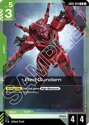 Red Gundam (GD02-024) - Dual Impact Holofoil