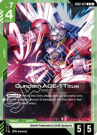 Gundam AGE-1 Titus (GD02-027) (GD02-027) - Dual Impact