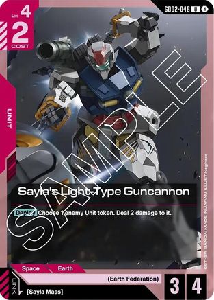 Sayla's Light-Type Guncannon (GD02-046) - Dual Impact