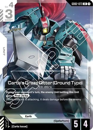 Carta's Graze Ritter (Ground Type) (GD02-073) - Dual Impact Holofoil