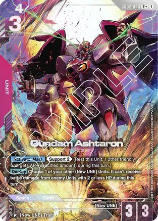 Gundam Ashtaron (R+) (GD02-040) - Dual Impact Holofoil