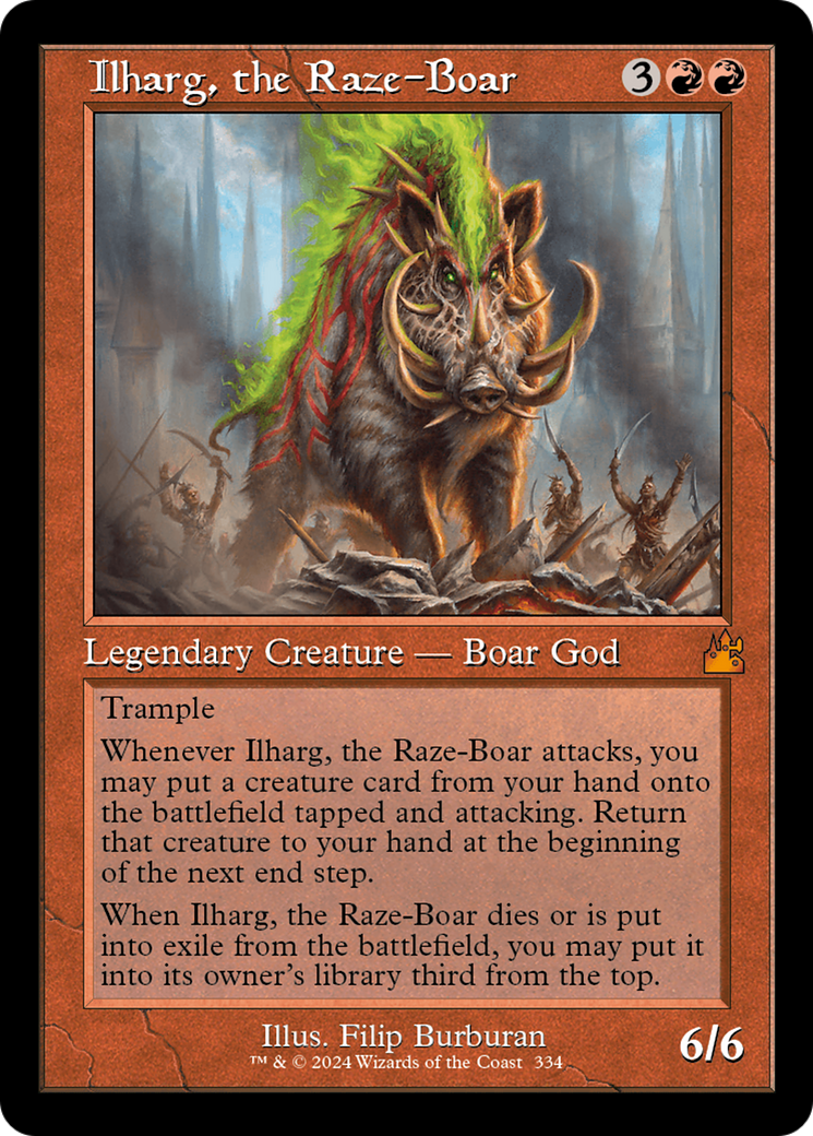 Ilharg, the Raze-Boar (RVR-334) - [Ravnica Remastered] Foil