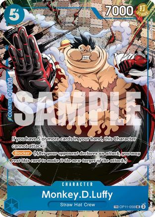 Monkey.D.Luffy - OP11-058 (TR) (OP11-058) - Carrying On His Will