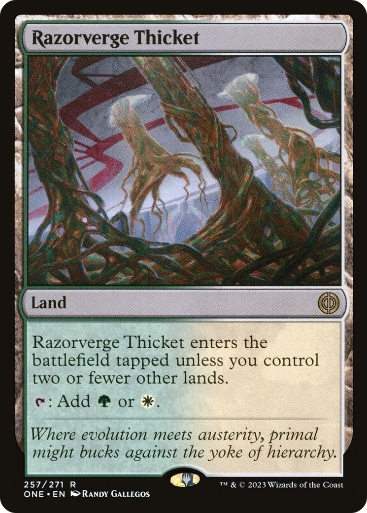 Razorverge Thicket (ONE-257) - [Phyrexia: All Will Be One] Foil