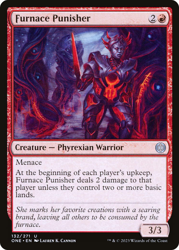 Furnace Punisher (ONE-132) - [Phyrexia: All Will Be One] Foil