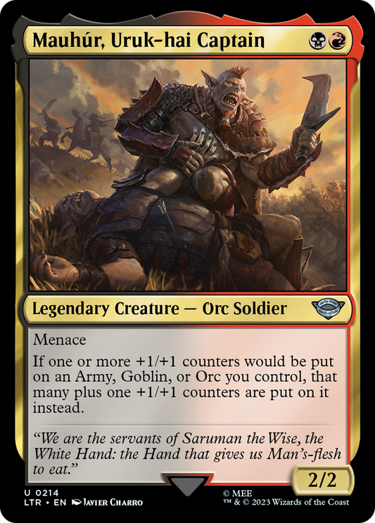 Mauhúr, Uruk-hai Captain (LTR-214) - [The Lord of the Rings: Tales of Middle-earth] Foil