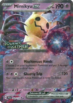 Mimikyu ex (Journey Together Stamped) 69 - [Miscellaneous Cards & Products] Holofoil