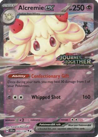 Alcremie ex (Journey Together Stamped) 75 - [Miscellaneous Cards & Products] Holofoil