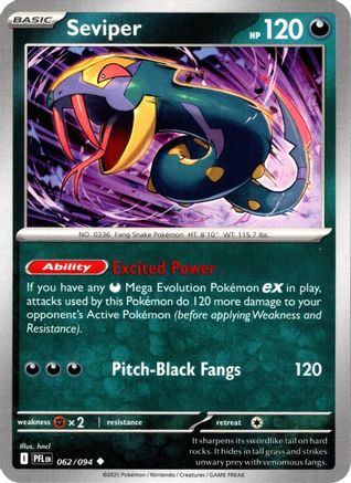 Seviper 62 - [ME02 Phantasmal Flames]