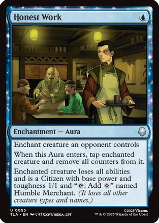Honest Work (TLA-055) - [Avatar: The Last Airbender] Foil