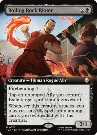 Boiling Rock Rioter (Extended Art) (TLA-372) - [Avatar: The Last Airbender] Foil