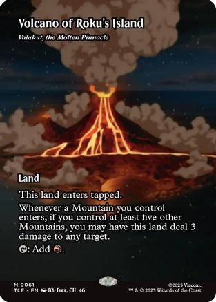 Volcano of Roku's Island - Valakut, the Molten Pinnacle (TLE-061) - [Avatar: The Last Airbender: Eternal-Legal] Foil