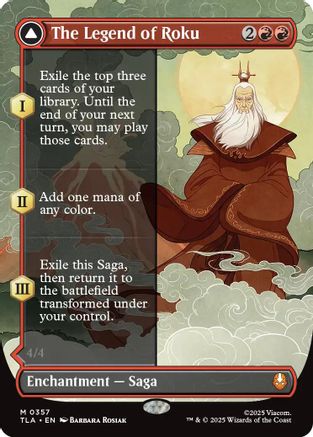 The Legend of Roku (Borderless) (TLA-357) - [Avatar: The Last Airbender]
